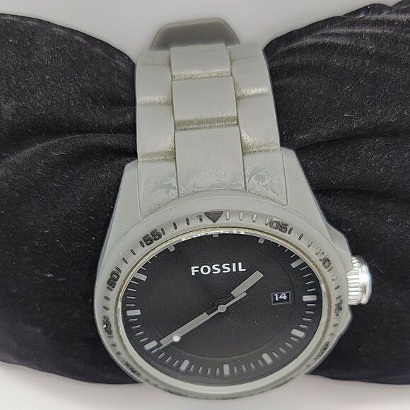 FOSSIL PR5440 Men's Silicone Analog Black Dial Quartz Genuine Wrist Watch BC28 - Picture 5 of 11